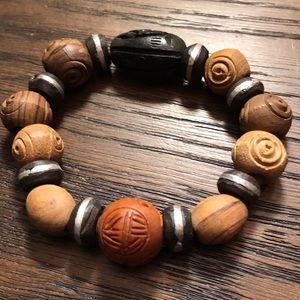Multicultural Wood Bracelet